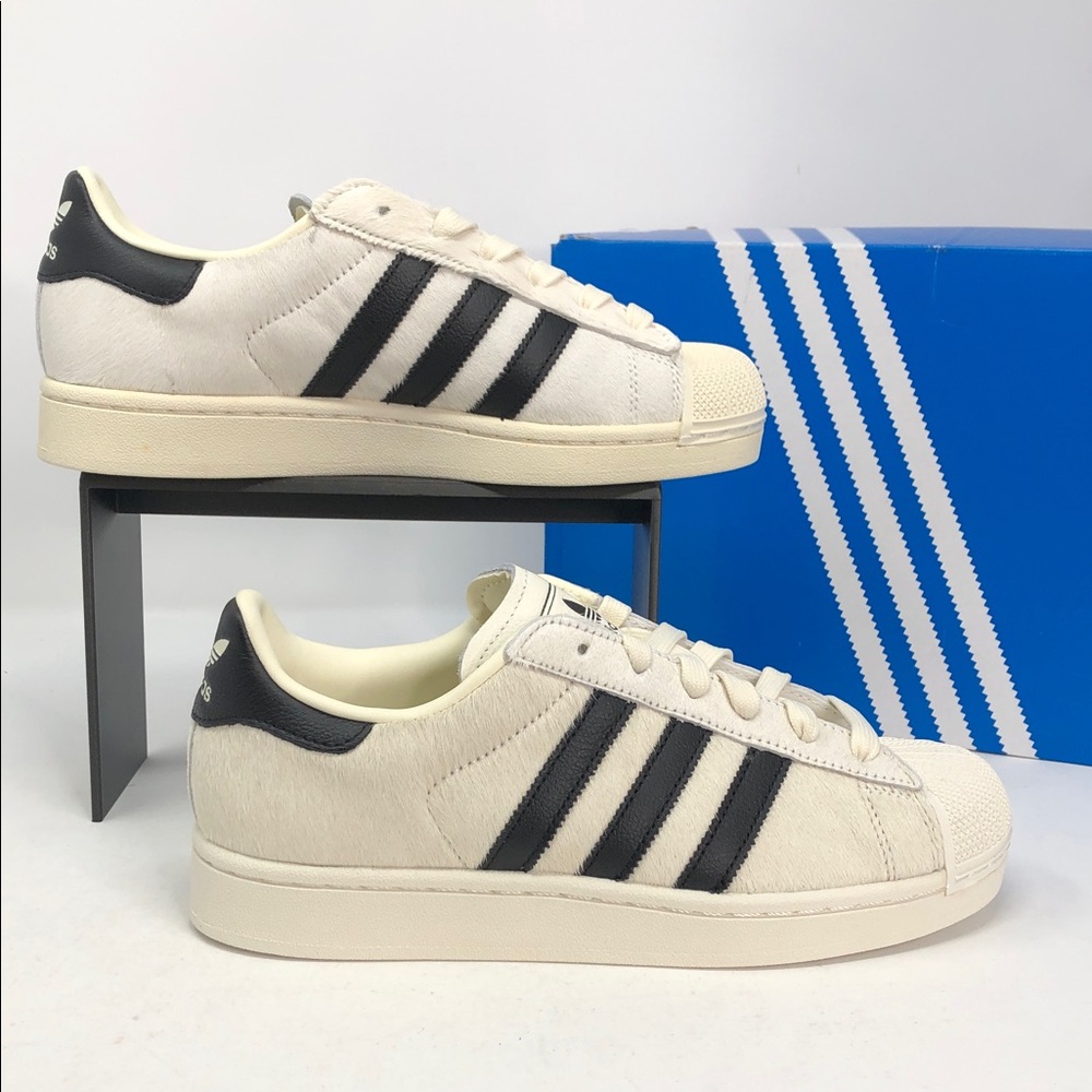 Adidas Women’s Superstar 2 II Pony Hair Off White JQ7418 Sneakers - Size 7.5